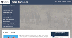 Desktop Screenshot of budget-travel-in-india.com